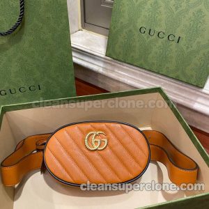 Gucci bag Super Clone picture and price orange Waist cowhide women