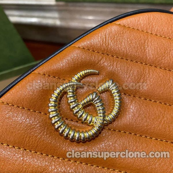 Gucci bag Super Clone picture and price orange Waist cowhide women 2