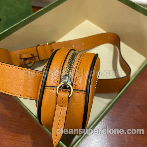 Gucci bag Super Clone picture and price orange Waist cowhide women 4