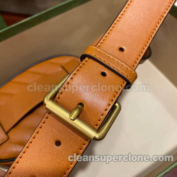 Gucci bag Super Clone picture and price orange Waist cowhide women 6