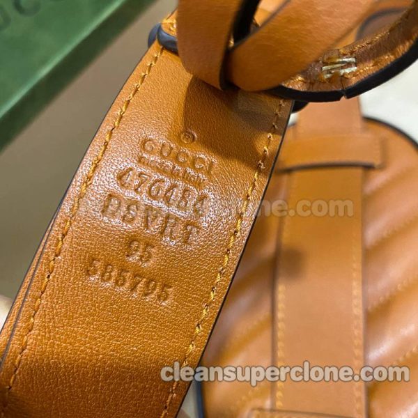 Gucci bag Super Clone picture and price orange Waist cowhide women 8