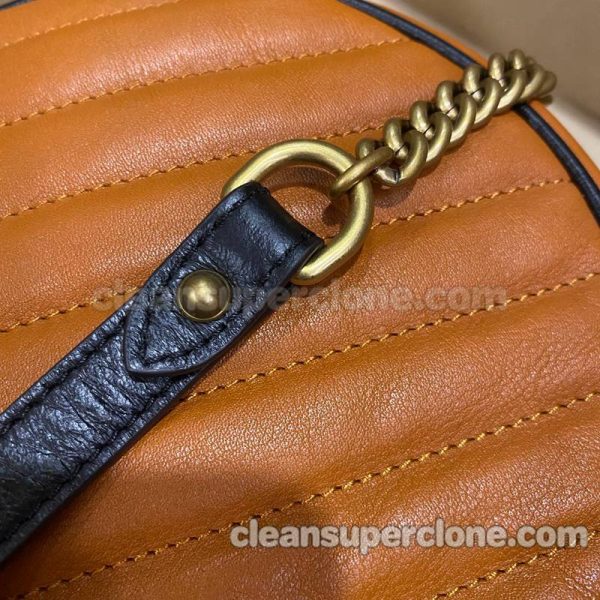 Crossbody bag replica details and pricing orange Gucci cowhide women 3