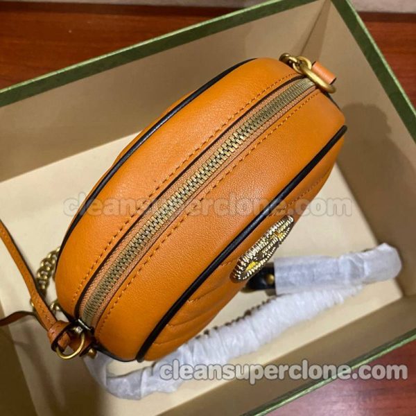 Crossbody bag replica details and pricing orange Gucci cowhide women 4