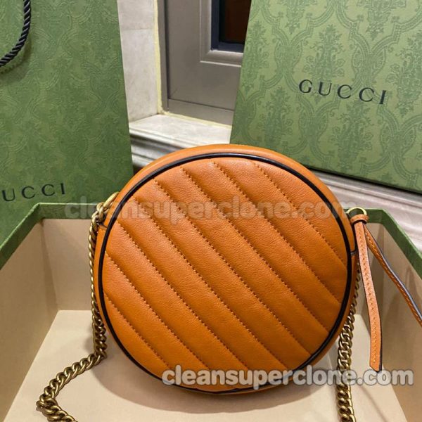 Crossbody bag replica details and pricing orange Gucci cowhide women 6