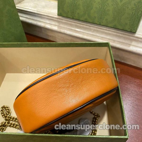 Crossbody bag replica details and pricing orange Gucci cowhide women 7