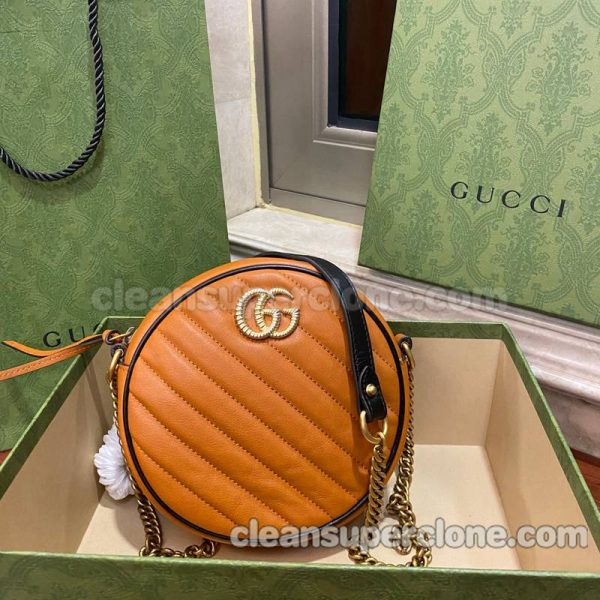 Crossbody bag replica details and pricing orange Gucci cowhide women 8