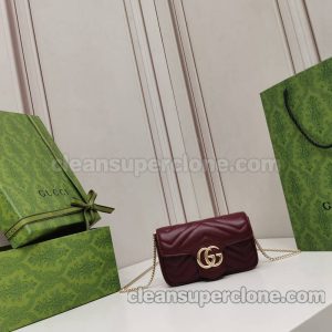 Gucci bag Super Clone picture and price red Shoulder cowhide women