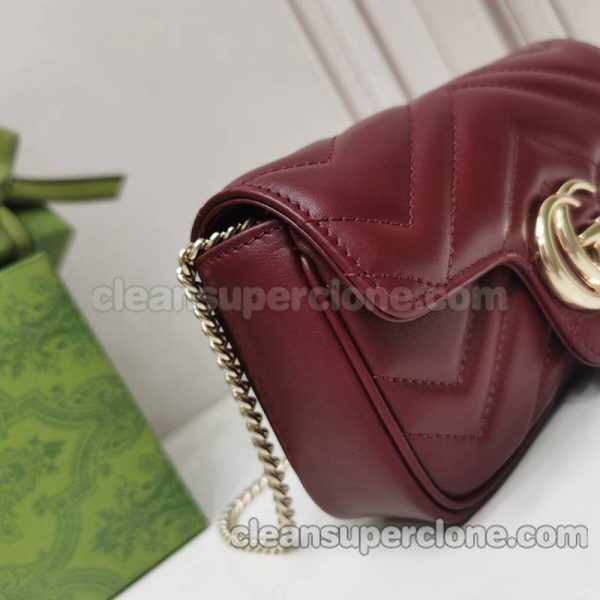 Gucci bag Super Clone picture and price red Shoulder cowhide women 7