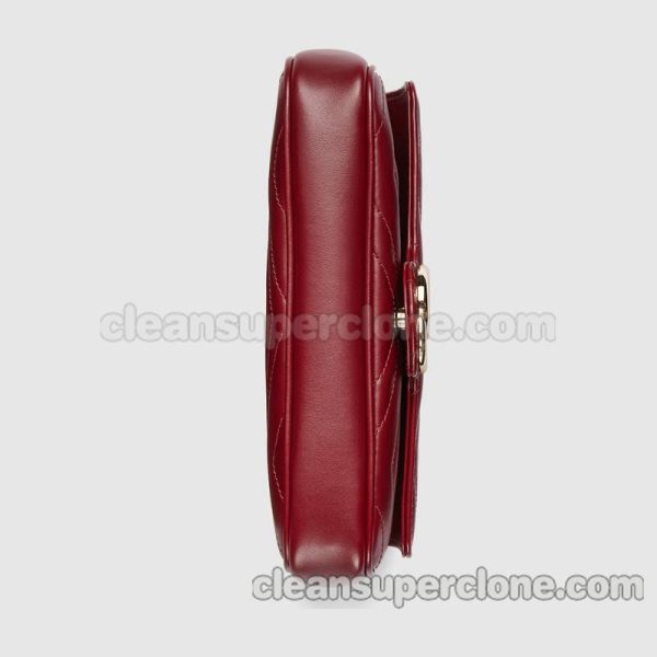 Shoulder bag replica details and pricing red Gucci cowhide women 4