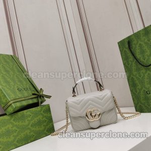 Gucci bag Super Clone picture and price gray Shoulder Handbag cowhide women