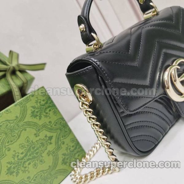 Shoulder bag replica details and pricing black Gucci Handbag cowhide women 7