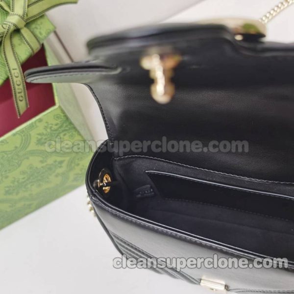 Shoulder bag replica details and pricing black Gucci Handbag cowhide women 9