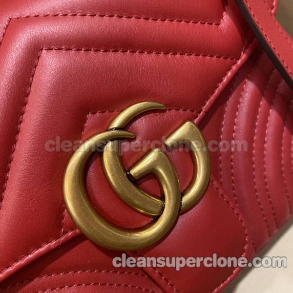 Gucci bag Super Clone picture and price red Crossbody Handbag cowhide women 2