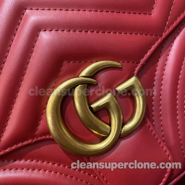 Gucci bag Super Clone picture and price red Handbag Crossbody cowhide women 2