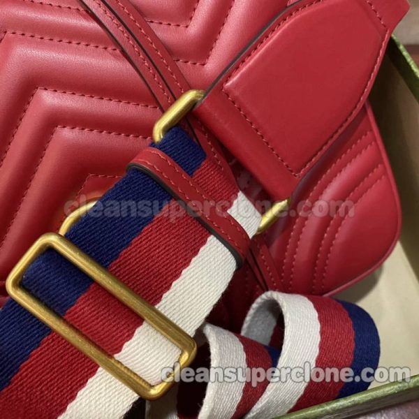 Gucci bag Super Clone picture and price red Handbag Crossbody cowhide women 3