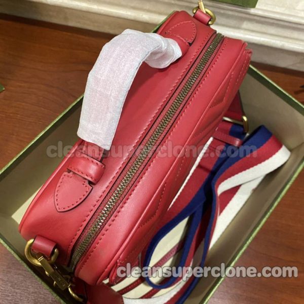 Gucci bag Super Clone picture and price red Handbag Crossbody cowhide women 4