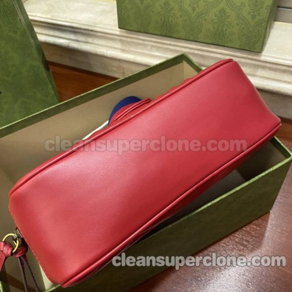 Gucci bag Super Clone picture and price red Handbag Crossbody cowhide women 7