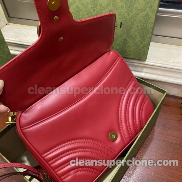 Gucci bag Super Clone picture and price red Handbag Crossbody cowhide women 8