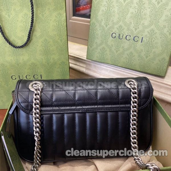 Shoulder bag replica details and pricing black Gucci cowhide women 5