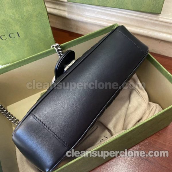 Shoulder bag replica details and pricing black Gucci cowhide women 6