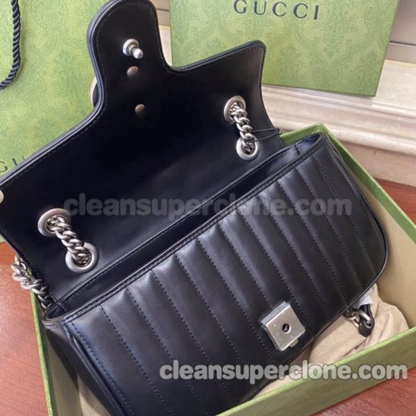 Shoulder bag replica details and pricing black Gucci cowhide women 7