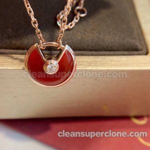 Cartier necklaces Super Clone picture and price women's red Jewelry