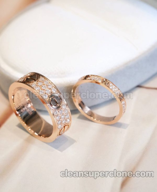 Jewelry 1:1 Copy description and price Cartier couple rings 3