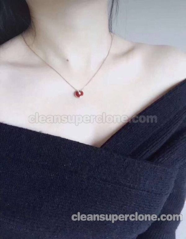 Cartier necklaces Super Clone picture and price women's red Jewelry