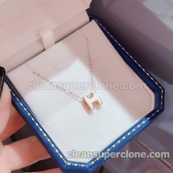 Hermes necklaces Super Clone picture and price women's white Jewelry