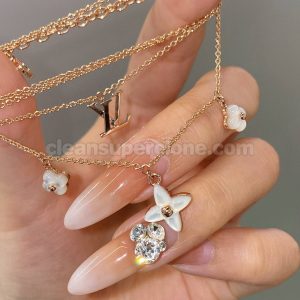 women's necklaces replica details and pricing Louis Vuitton white Jewelry