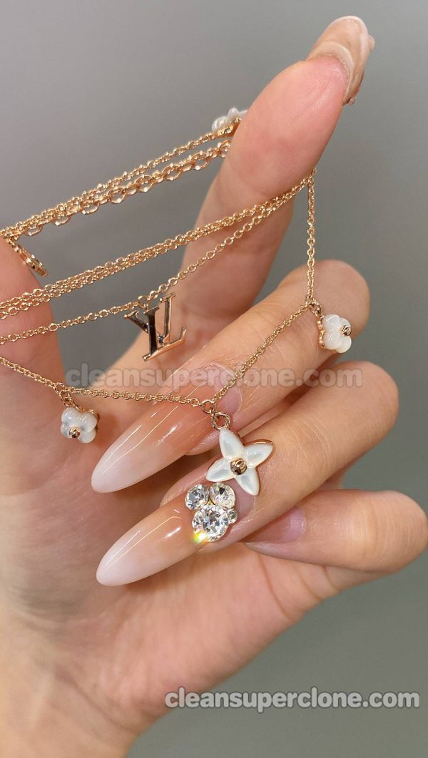 women's necklaces replica details and pricing Louis Vuitton white Jewelry