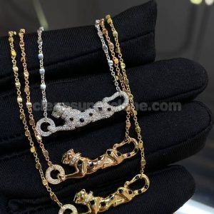 women's necklaces replica details and pricing Cartier Leopard Jewelry