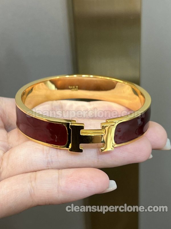 women's bracelets replica details and pricing red and white Hermes Jewelry