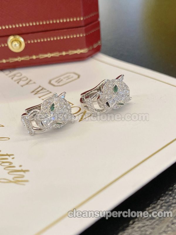 Jewelry 1:1 Copy description and price Cartier leopard women's earrings