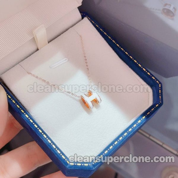 Hermes necklaces Super Clone picture and price women's white Jewelry