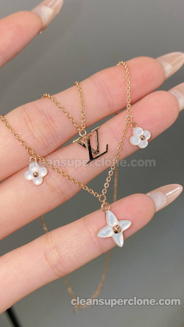 women's necklaces replica details and pricing Louis Vuitton white Jewelry