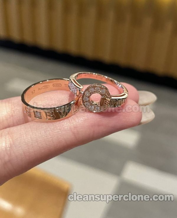 Jewelry 1:1 Copy description and price Bvlgari engraved couple rings