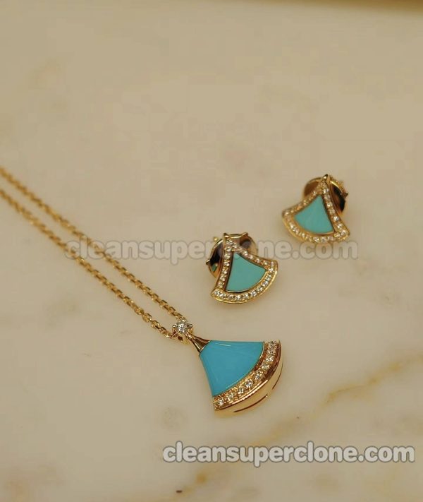 Jewelry 1:1 Copy description and price Bvlgari turquoise women's necklaces