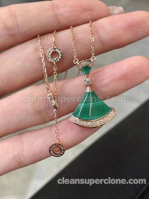 women's necklaces replica details and pricing Bvlgari green Jewelry