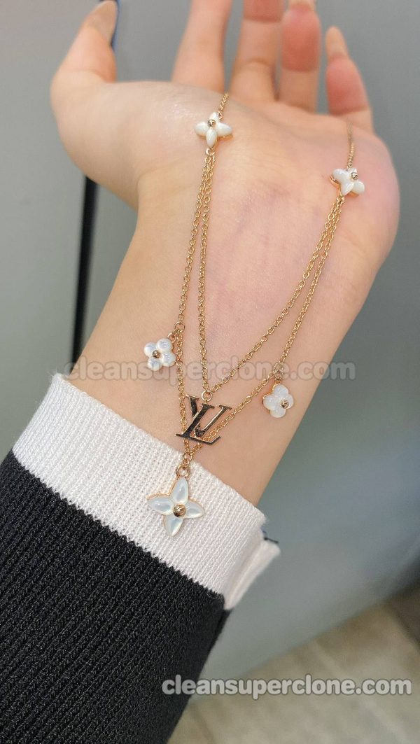 women's necklaces replica details and pricing Louis Vuitton white Jewelry