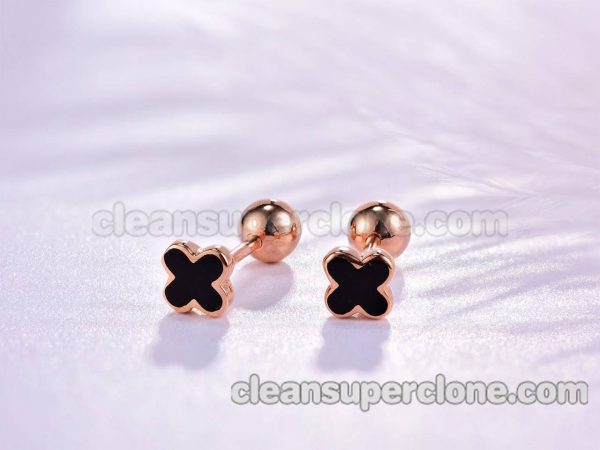 Jewelry 1:1 Copy description and price Louis Vuitton black women's earrings