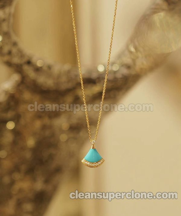 Jewelry 1:1 Copy description and price Bvlgari turquoise women's necklaces