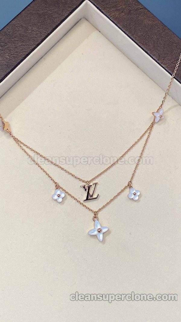 women's necklaces replica details and pricing Louis Vuitton white Jewelry