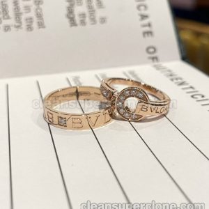 Jewelry 1:1 Copy description and price Bvlgari engraved couple rings