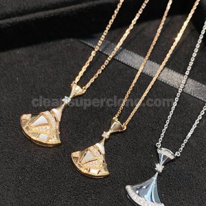 Jewelry 1:1 Copy description and price Bvlgari Fan women's necklaces