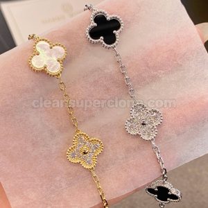 Van Cleef & Arpels bracelets Super Clone picture and price black and white women's Jewelry