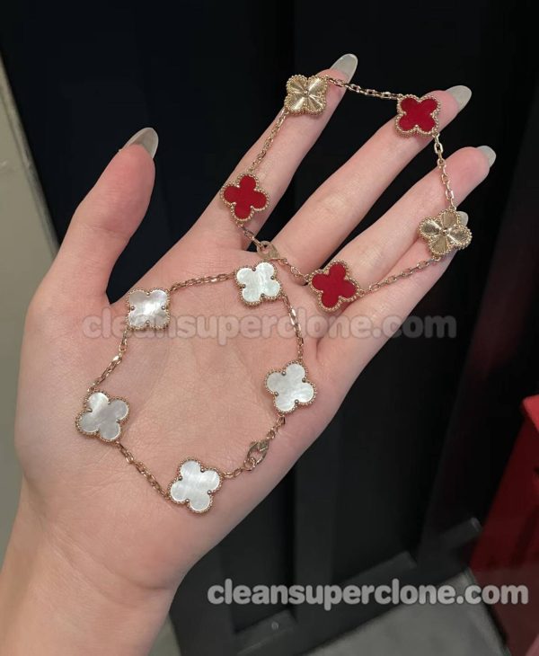 women's bracelets replica details and pricing red and white Van Cleef & Arpels Jewelry