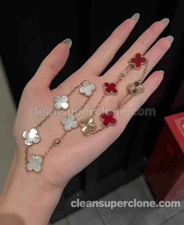 women's bracelets replica details and pricing red and white Van Cleef & Arpels Jewelry 2