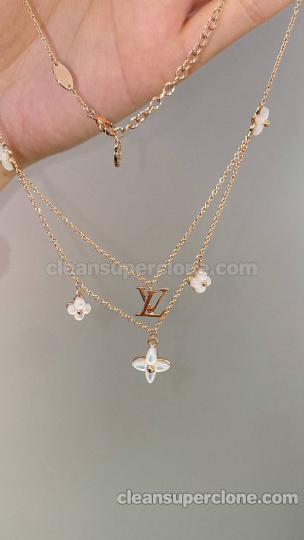 women's necklaces replica details and pricing Louis Vuitton white Jewelry