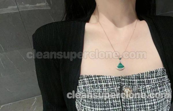 women's necklaces replica details and pricing Bvlgari green Jewelry